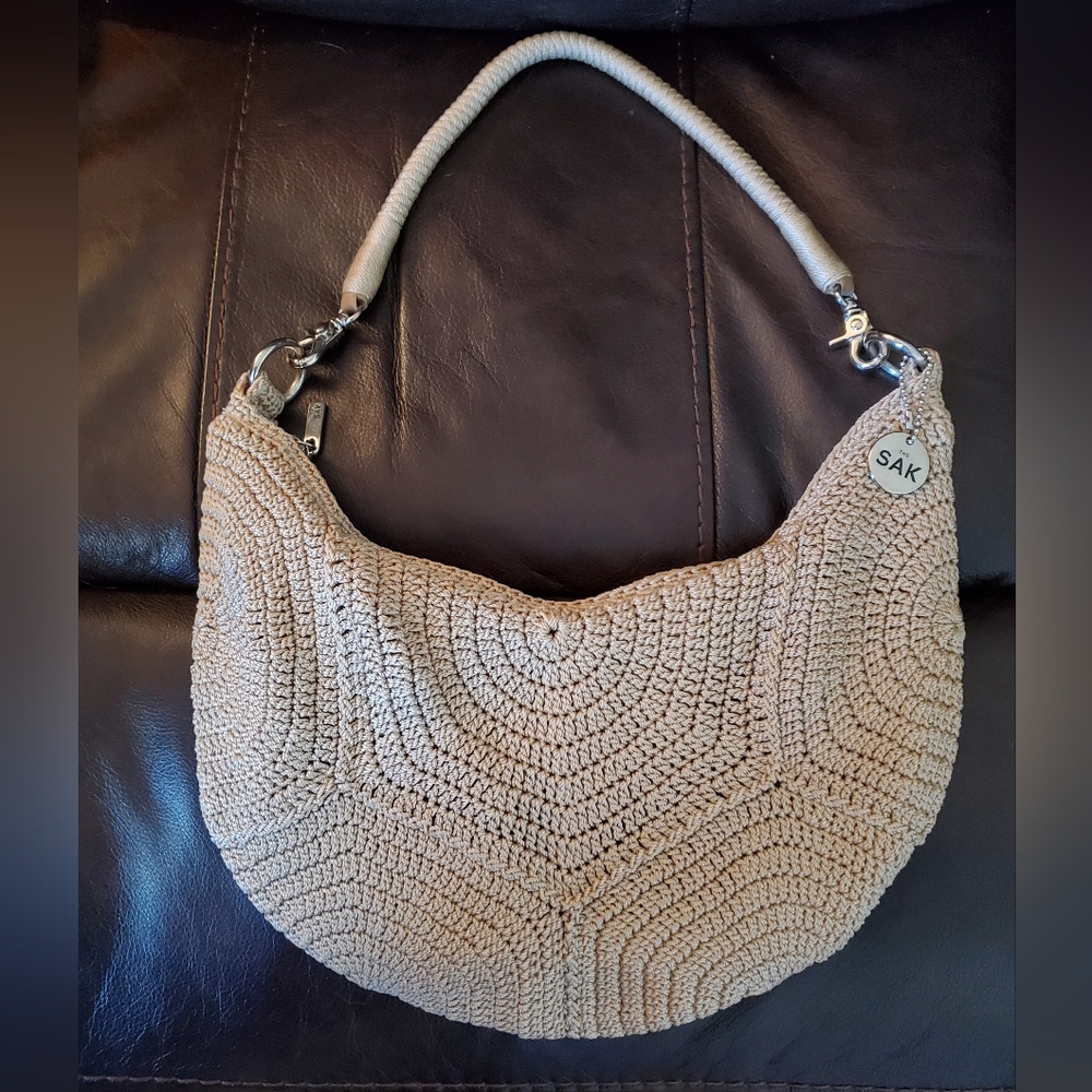 The Sak Crochet Hobo Bag in Beige - Picture 10 of 10